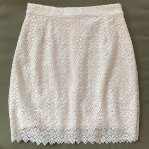 Lace two piece skirt and short sleeve set